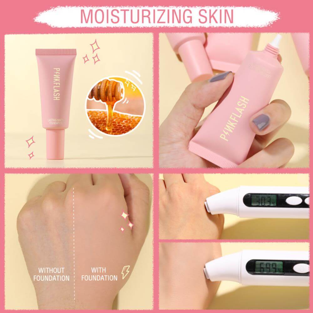Pink Flash  Long Lasting Matte Foundation - Tan Walnut - 05. 