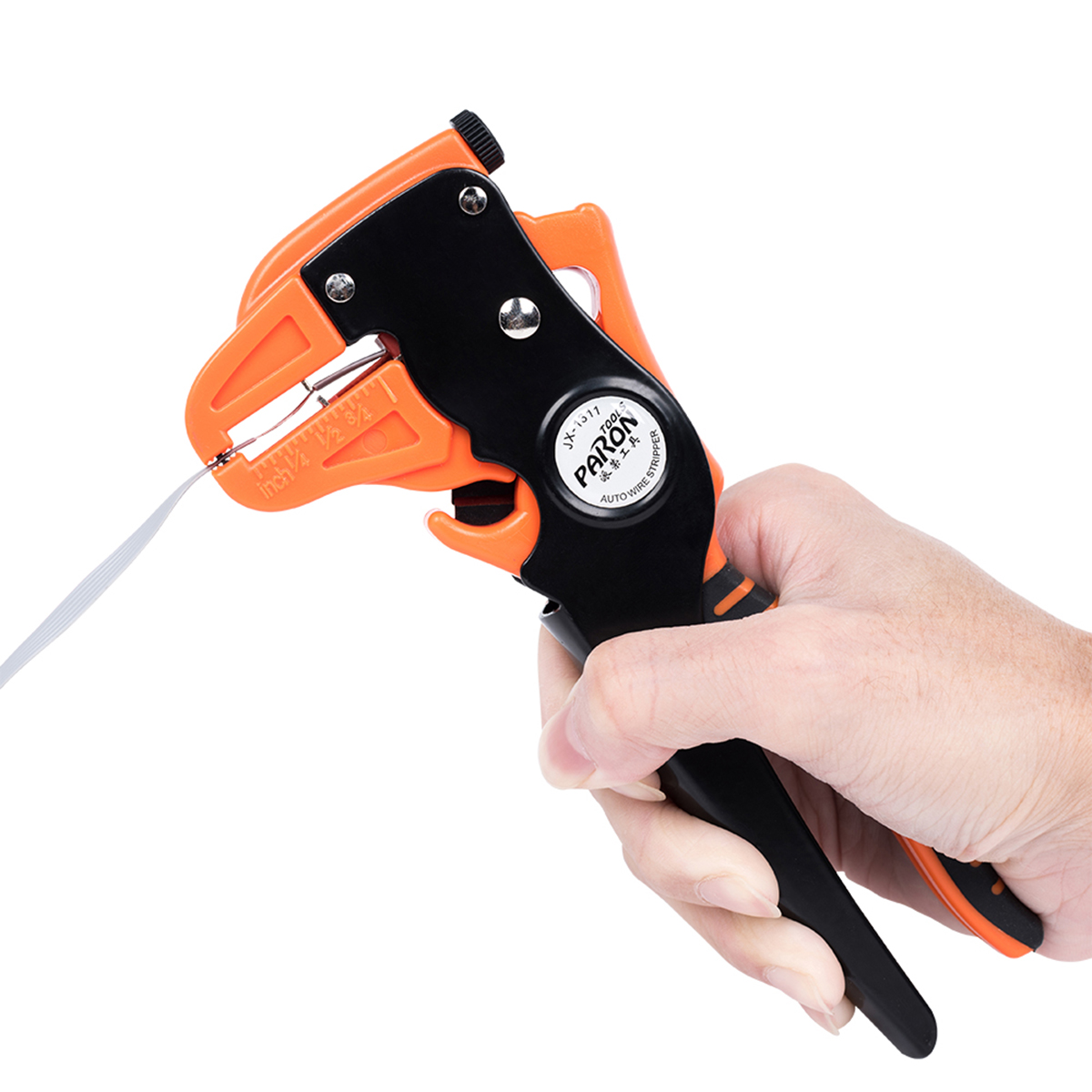 PARON Automatic Duck-billed Stripper Multifunctional Wire Stripping and Cutting Pliers Dual Layer Handle Duckbill Pliers AWG24-10 0.2-6.0mm² JX-1311. 