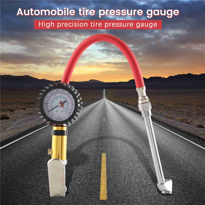 【Xiaofeng】Digital Tire Gauge Pressure With Pvc Pipe Hose. 