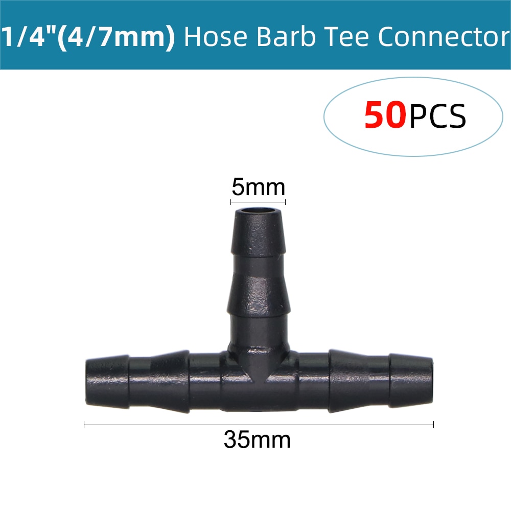 1/4" Hose Drip Irrigation Support Stakes C Shape Hook 4/7mm Pipe Fixed Stem Holder Garden Watering Dripper Sprinkler Bracket. 