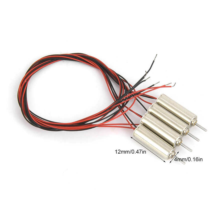 4pcs DC 4.5V 31440RPM Coreless Motor 4x12mm Micro for RC Helicopter Toy S. 