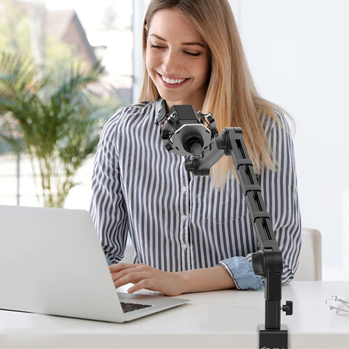 Ulanzi VIJIM LS25 Multifunction Overhead Desk Setup Stand for Camera/Microphone/Smartphone Arm. 