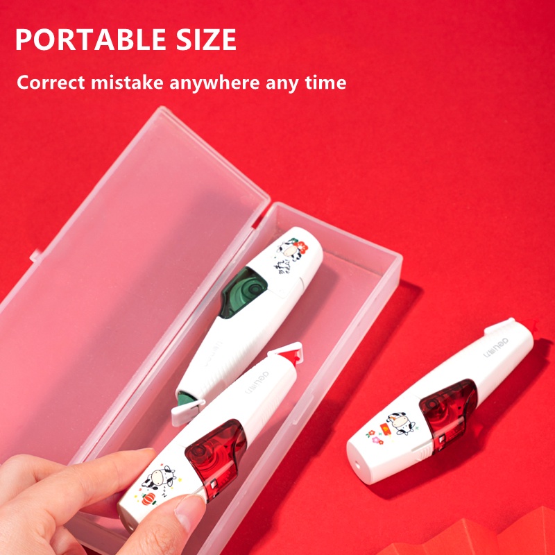 New DELI Correction Tape Refillalbe with Refill Pen hape Correction Tape tationery. 