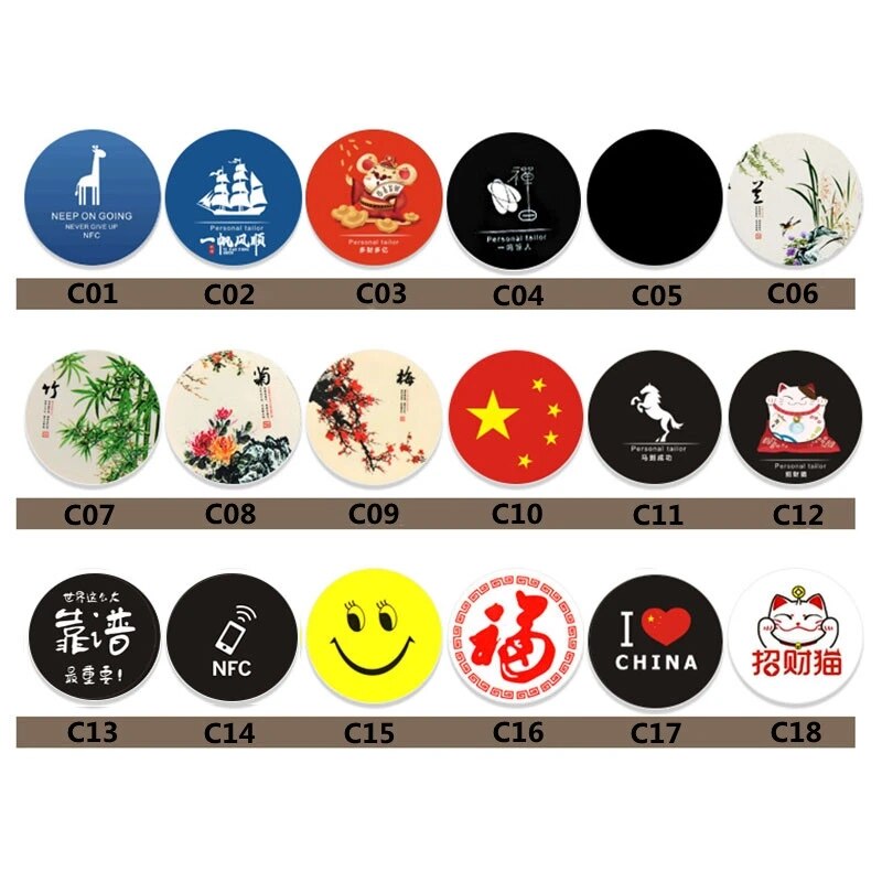 1Pcs NFC Andriod MCT Copy Clone IC 13.56Mhz RFID CUID Sticker Key Tag Label UID Changeable Block 0 Writable Rewrite Card