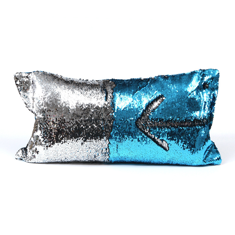 European and American sequin pillowcases, two-color sequin pillows, mermaid magic pillow, fashionable car pillowcases