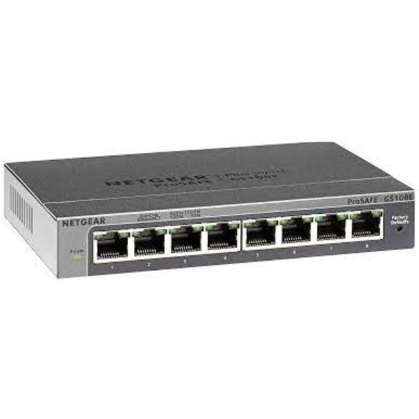 Netgear GS108E 8-Port Gigabit Plus Managed Desktop Switch