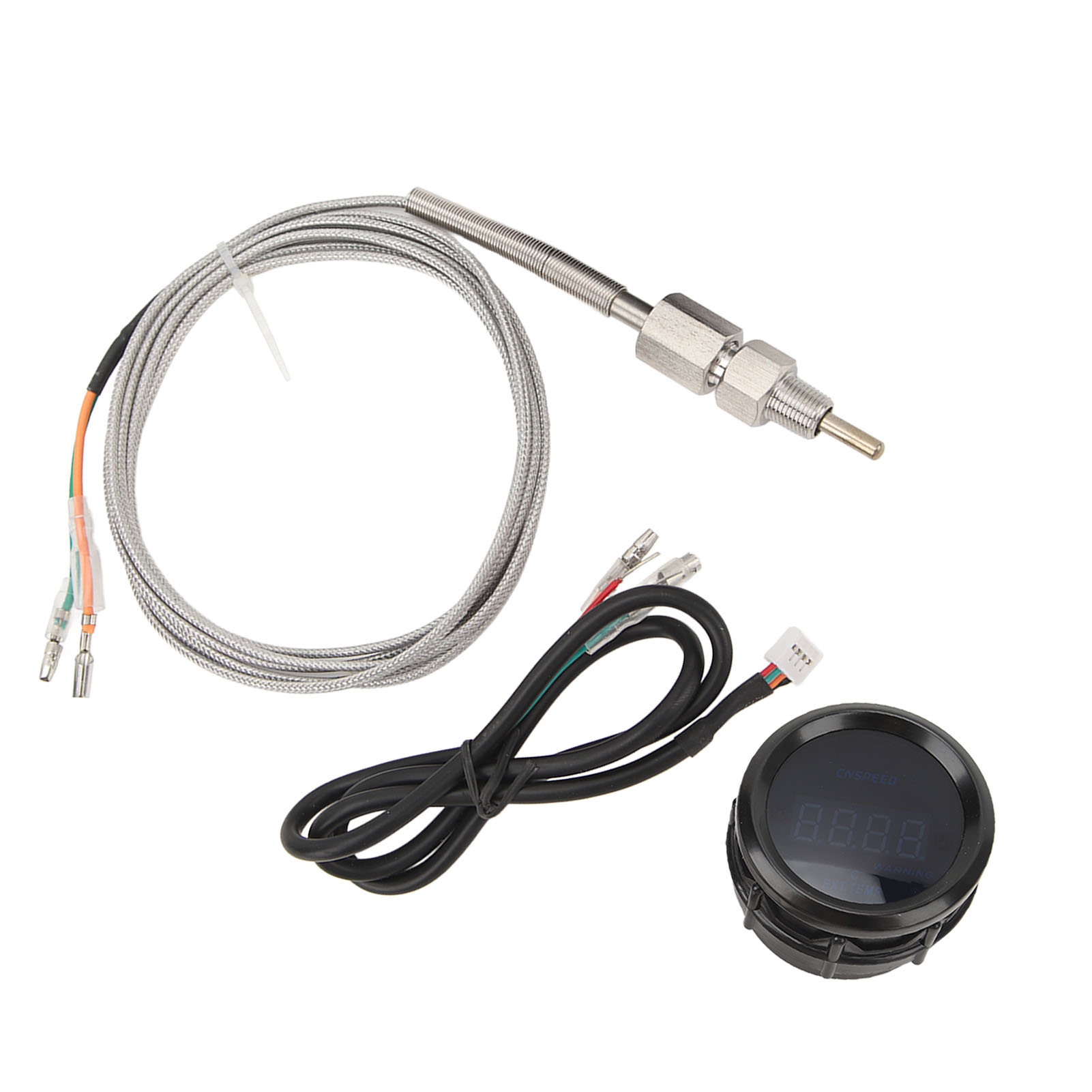 Exhaust Gas Temp Gauge 52mm 200 To 1300 degrees Celsius Digital Display Universal Fit Accurate Reading EGT Meter with Sensor for Vehicles. 