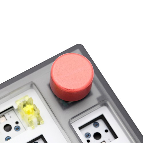 DUKHARO VN66 66 Keys 65% DIY Kit RGB Mechanical Gaming Keyboard Gasket Mount with Knob Control - Black. 