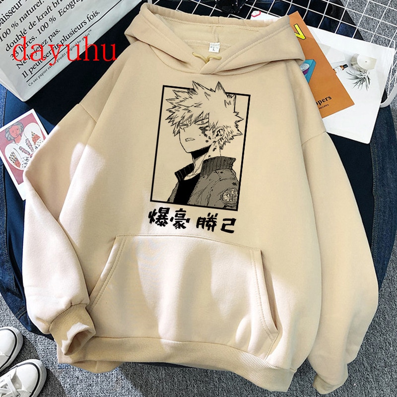 Harajuku my hero academia Hoodies Japanese Anime Bakugou Katsuki Men Hoodie Streetwear Casual Sweatshirts Boku No Hero Academia. 