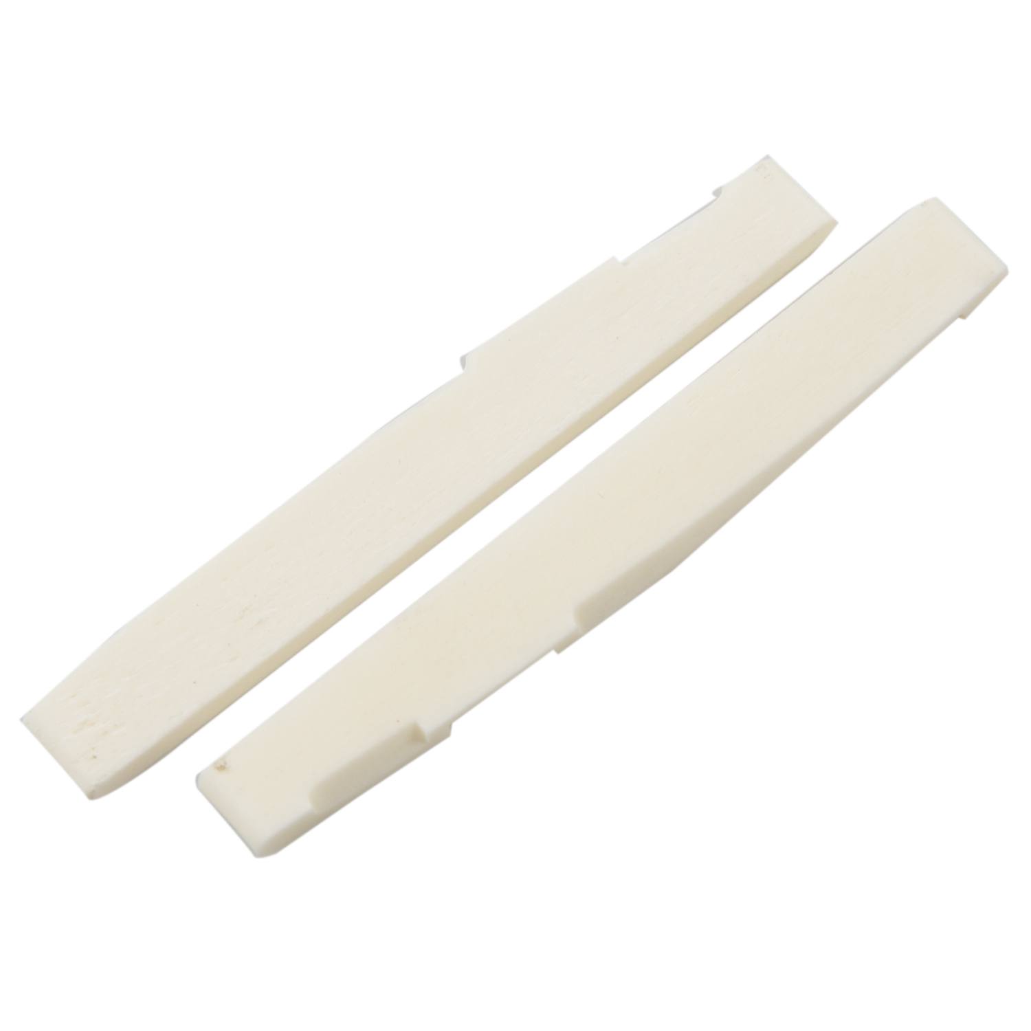 Harmony 6 String Acoustic Bone Bridge Guitar Slotted Saddle Guitar Parts(Pack of 2). 