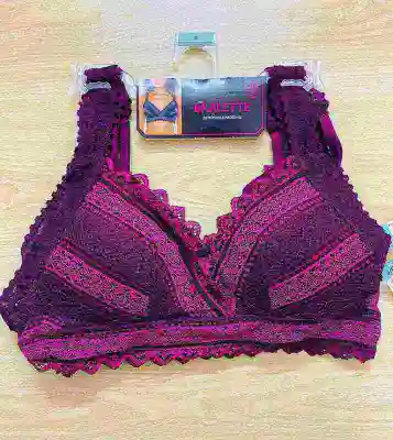 High Quality Women's Sexy Lace Bra / Comfortable Bra For Women / Smart sexy  Bra for Women / Cotton Bra For Girls _ Purple Color Bra For Women - Bra