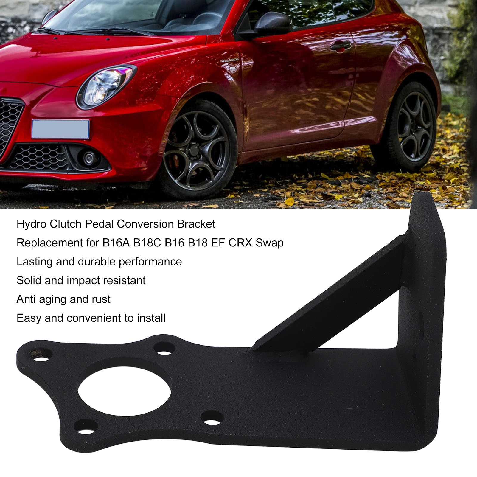 Hydraulic Conversion Mount Bracket, Long Lifespan Hydro Master Conversion Bracket Solid Structure Anti Scratch for Engine. 