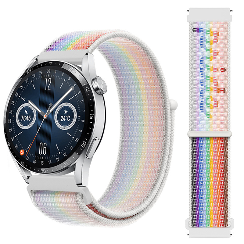 Canvas Nylon Strap 22mm / 20mm Wristband For Huawei Watch GT2E Smart Watch Band  For Huawei Watch GT 2e and all kind of Smart watches Universal strap. 