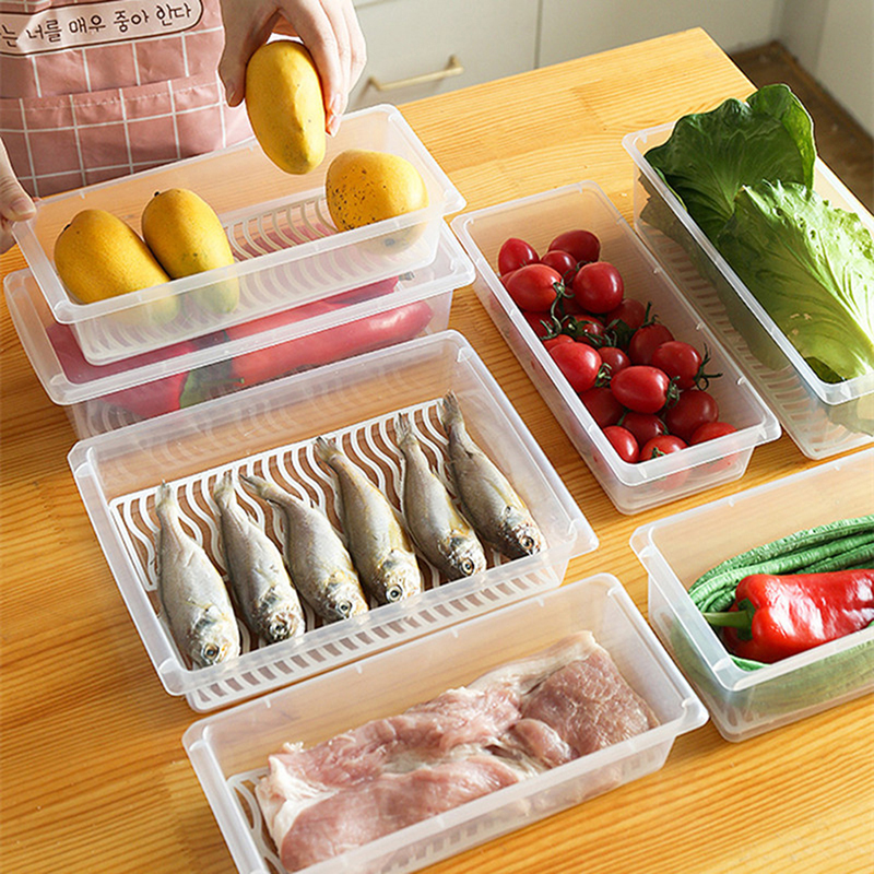 Refrigerator Fish Drip Box Kitchen Classification Storage Box Fridge Box. 