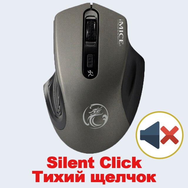 IMIC USB Wireless Mouse 2000DPI USB 2.0 Receiver Optical Computer Mouse 2.4Ghz Ergonomic Mice For Laptop PC Sound Silent Mouse. 