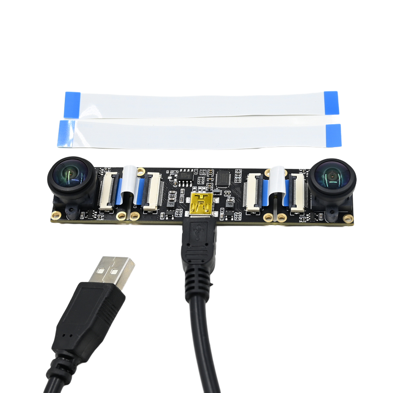 3D Stereo VR USB Camera Module 720P With Dual Lens,2560x720 30fps,Synchronized Same Frame,Baseline Adjustable, For Windows/Linux. 