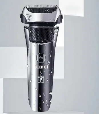 Kemei Razor KM-8512 Double-layer Reciprocating Full-body Washing LCD Digital Display Electric Shaver for Men Machine for Men. 