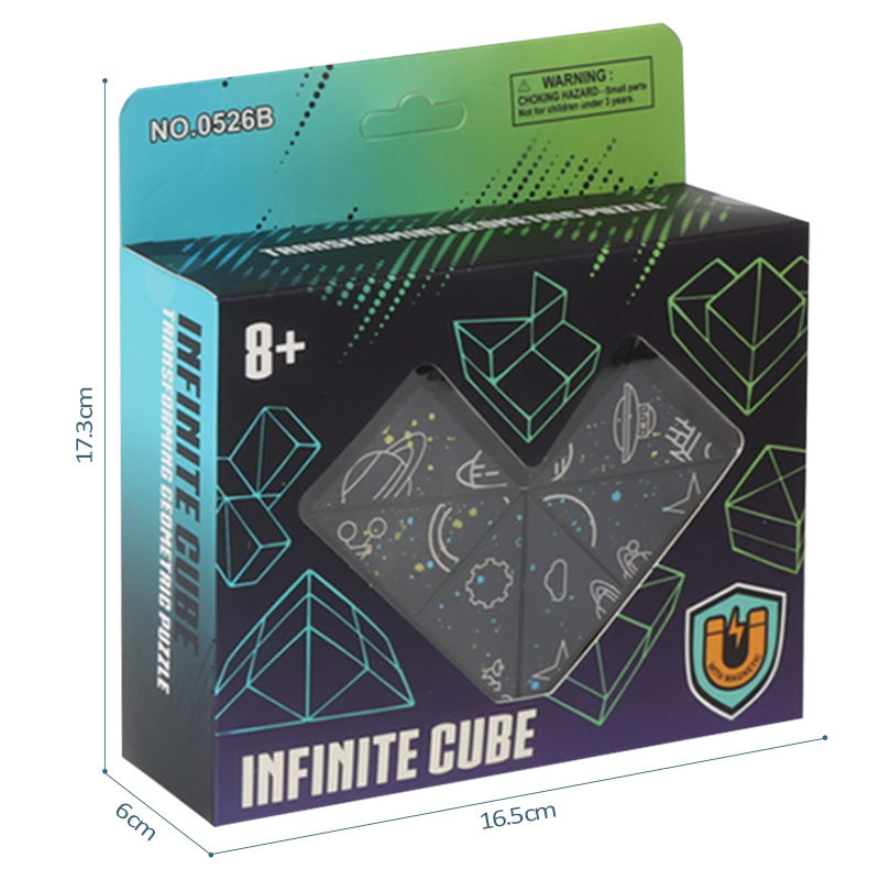Star Sequin Folding Shape Shifting Box Infinity Cube Toy Partial Thinking Exercise Infinite Magic Cube Puzzle Fidget Stress Cubes. 