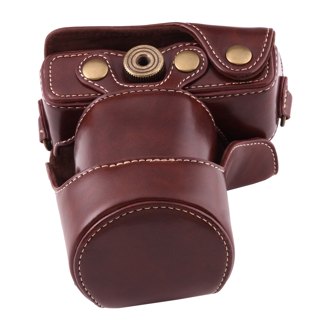 Full Body Camera PU Leather Case Bag with Strap for Canon EOS M10. 