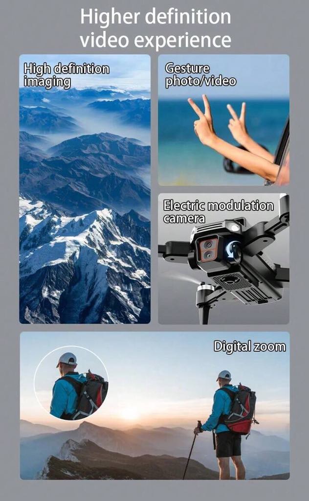 JS26H Display Screen Remote Control Long Battery Life HD Aerial Photography Drone, Brushless Motor Quadcopter, High Cost-Performance Beginner-Friendly Model. 