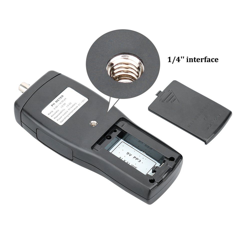 Smart Sensor AS218 Digital PH Meter 0.00 ~ 14.00pH Soil PH Tester PH Meter. 