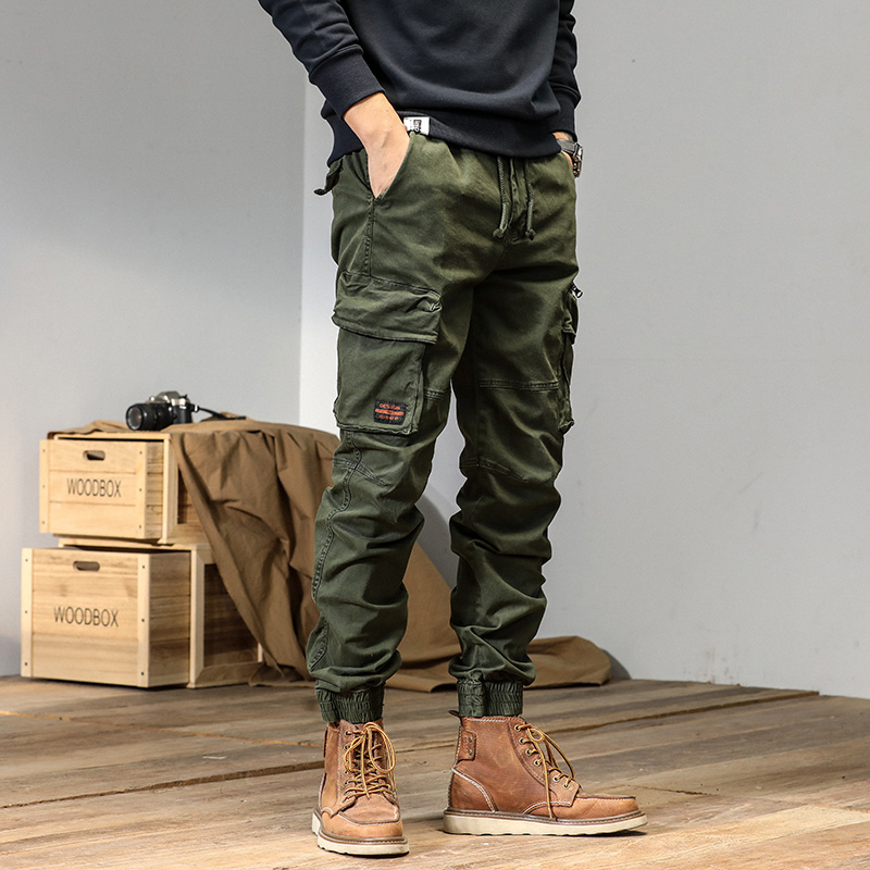 CAAYU Joggers kargo pantolon erkekler rahat Y2k MultiPocket erkek pantolon Sweatpants Streetwear Techwear taktik parça siyah pantolon erkekler. 
