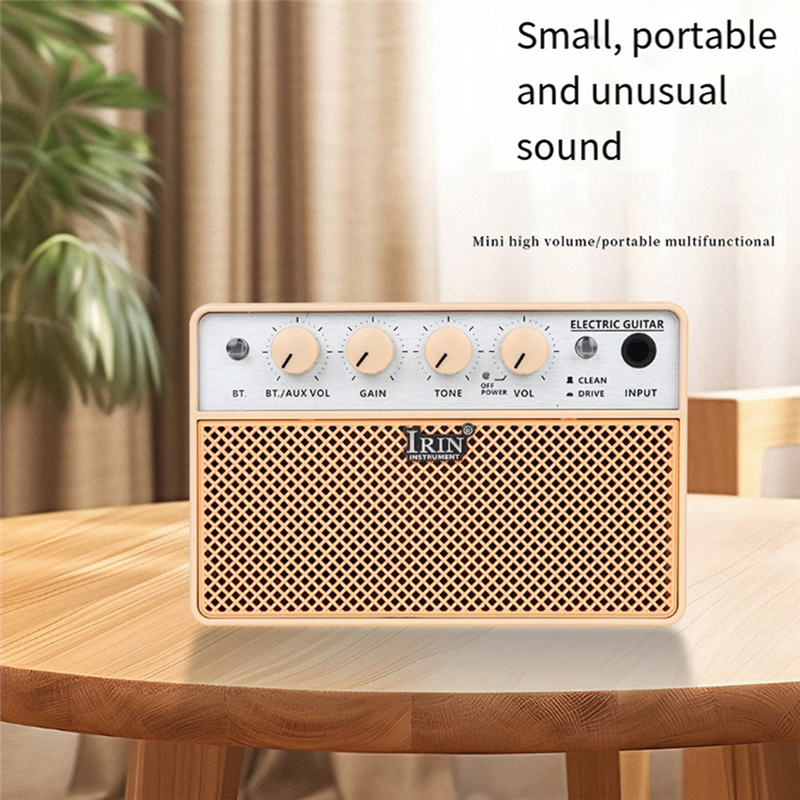 Portable Guitar Amplifier 10W Guitar Amplifier Speaker Portable Mini Bass Bluetooth Instrument Sound Box Easy to Use. 