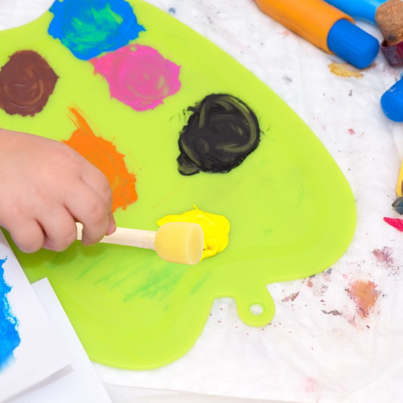 Painting With Foam Brushes An Easy Way For Toddlers To, 49 OFF