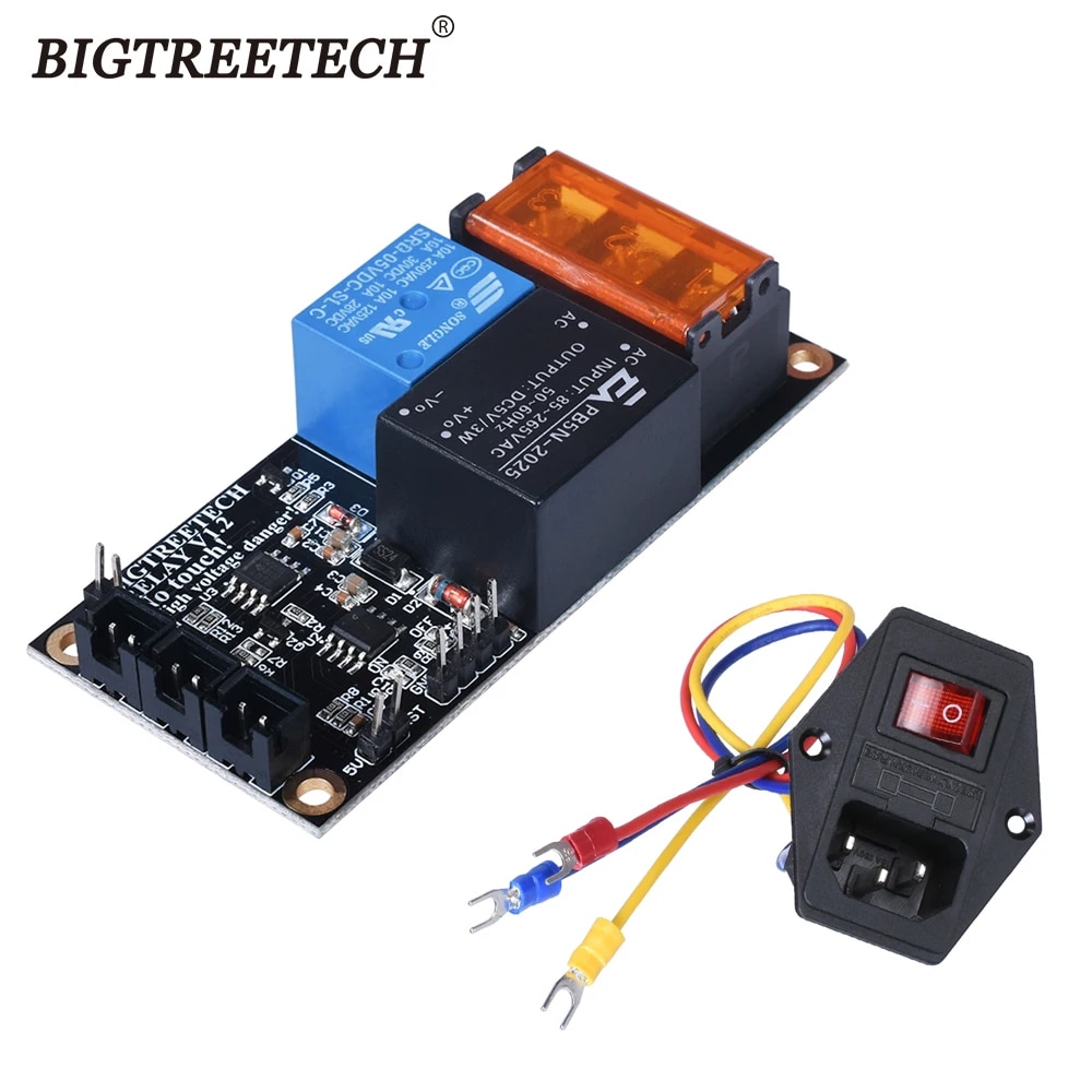BIGTREETECH Relay V1.2 Automatic Shut Down Module 10A 250V Power Switch 3D Printer Parts For SKR V1.3 CR10 Extruder