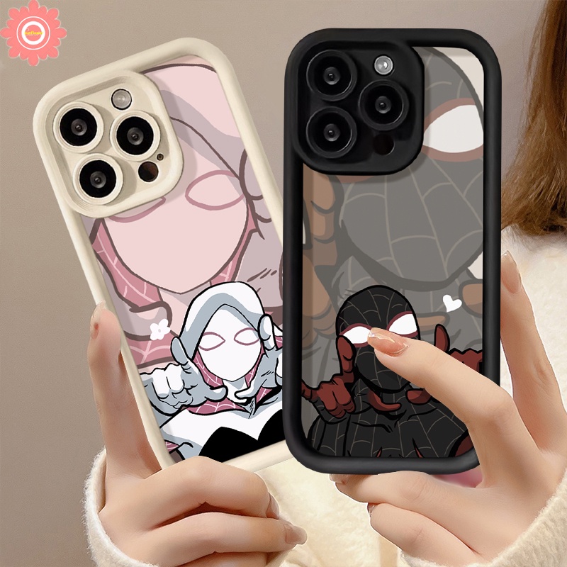 Trendy Brand Spider-Man Case For Realme C53 C67 5i 8i 9i 7i 11 6i 5s C51 C15 C25 C35 C17 C12 C11 C21 C30 C55 C20 C33 C25Y C20A C21Y C31 Narzo 50 N53 20 Cute Angel Eye Soft Case. 