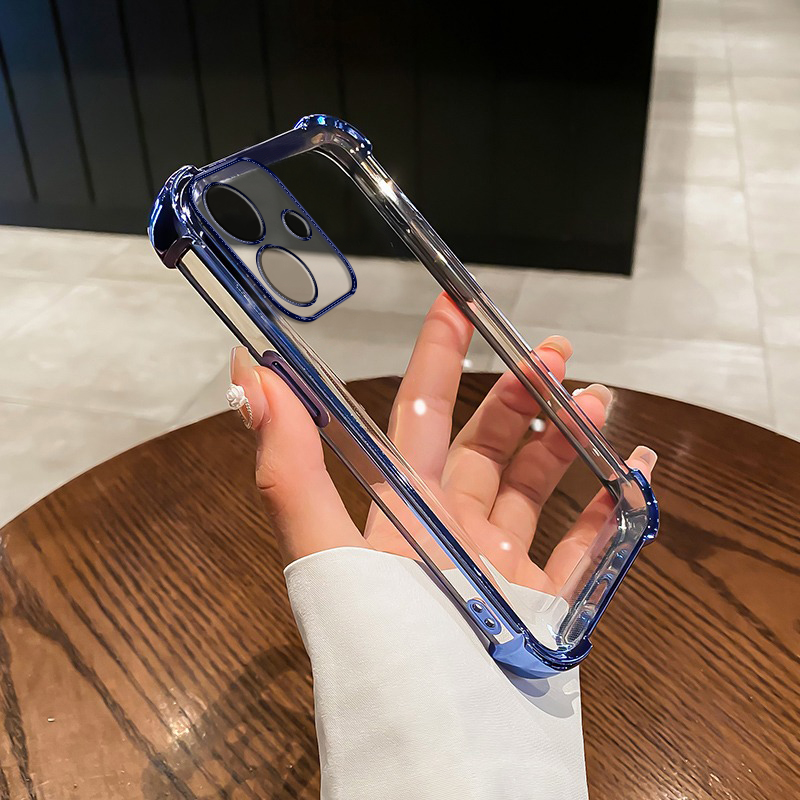 Olige Case For VIVO V60 Lite New precision perforated silicone anti drop soft shell Back Cover