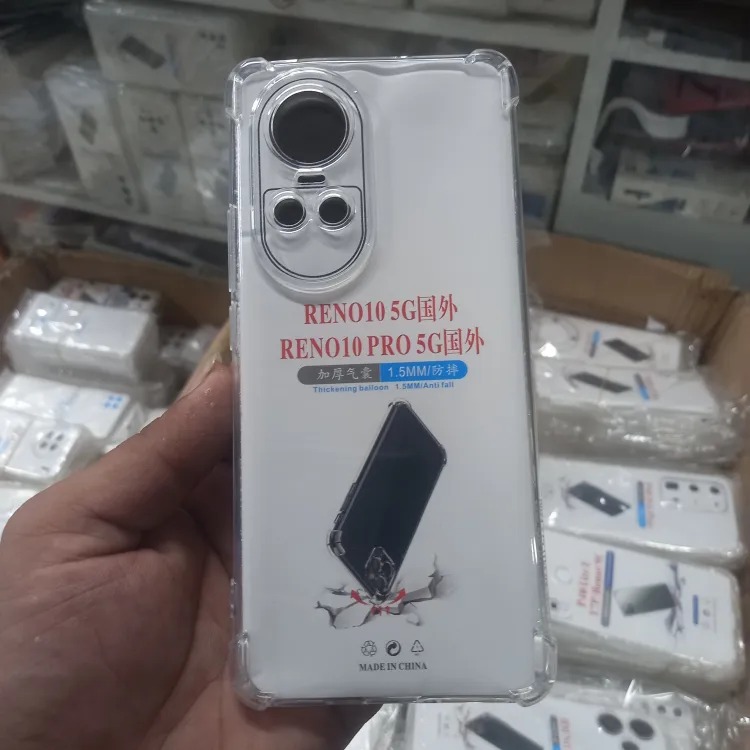 HAOYE Cover Per OPPO Reno 10 5G / Reno 10 Pro 5G, Custodia In TPU Effetto Gradiente Oro Nero, Protezione Antiscivolo