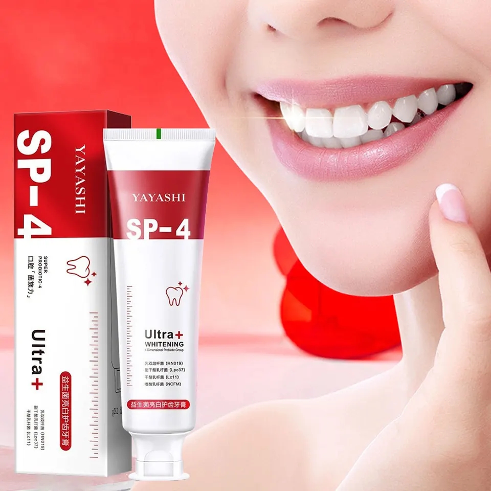 Yayashi sp-4 Probiotic Toothpaste freshen breath maintain oral health whiten teeth Stain Removing Sp-4 Toothpaste Teeth Cleaner Plaque Remove