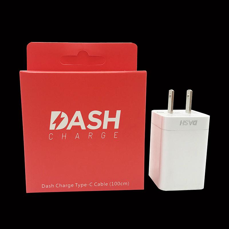 1M Type-C Dash Charger Cable+5V 4A Dash Fast Charging Adapter For One Plus 7 1+6T 1+5T OnePlus 3T. 