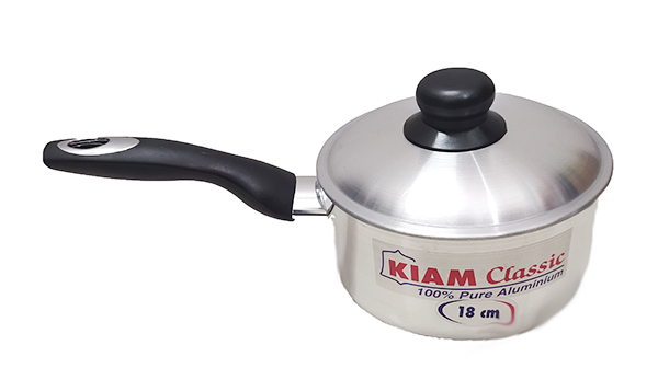 Kiam Milk Pan with Lid 18cm (Aluminium). 