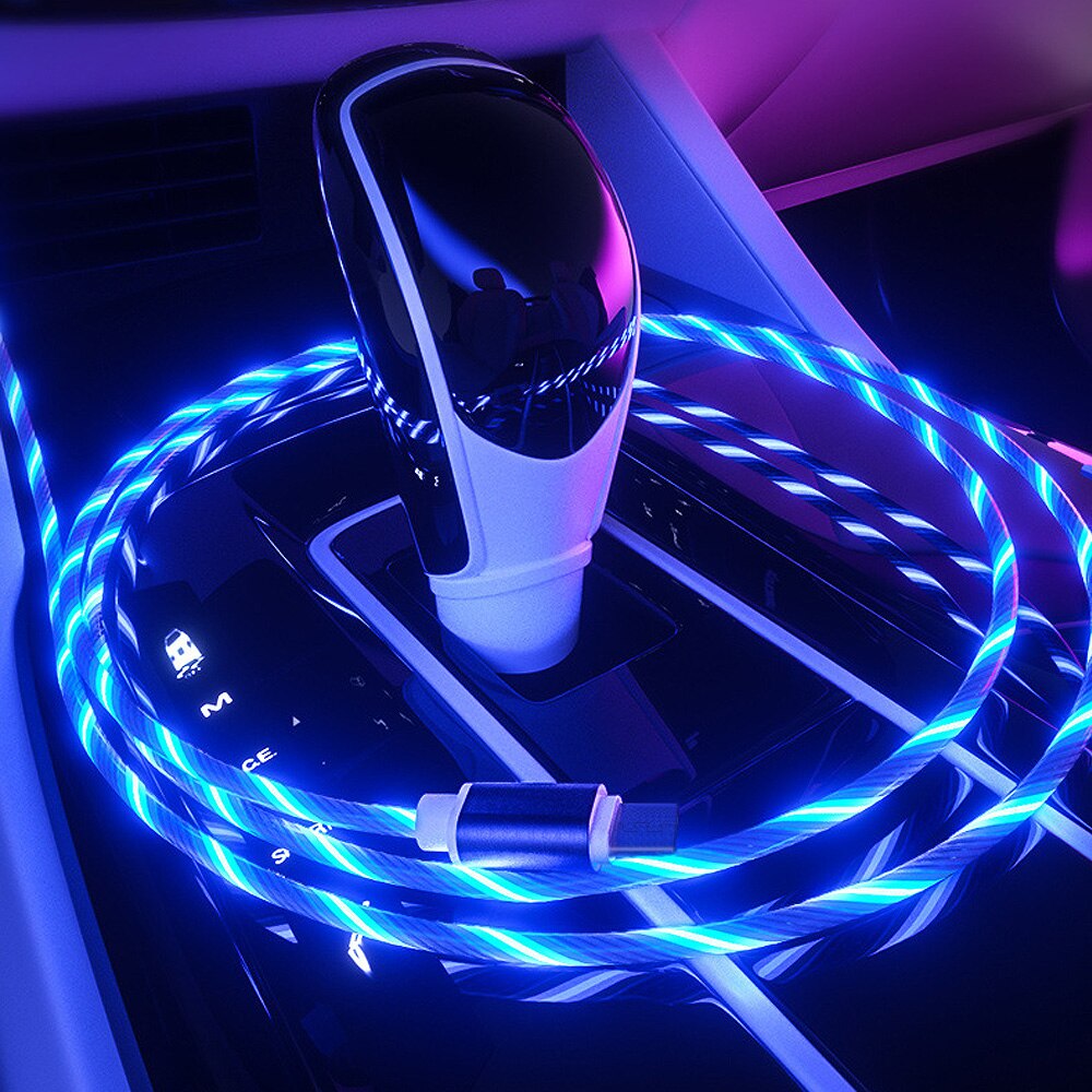 【happy one】LED Fast Charging Magnet USB Cable For mi a3 mi9t Redmi 3s 4a 4X 5 Plus Note 5 Pro 5A Android USB C Charger Cord. 