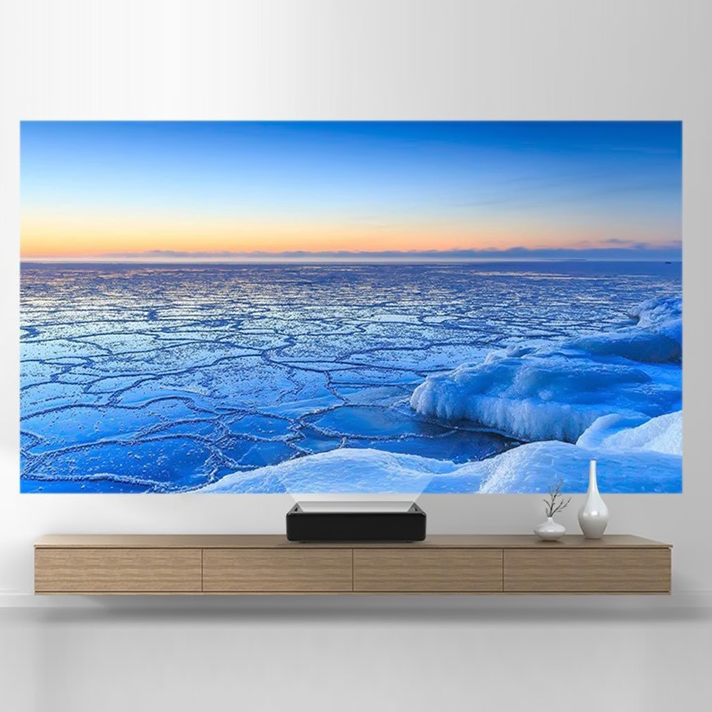 Xiaomi Wemax One Pro FMWS02C 4K Laser Projector 7000 Lumens 150inch Image UST Ultra Short Throw HDR 3000:1 ALPD 3.0 DLP Cinema Theater Projector CN Version. 