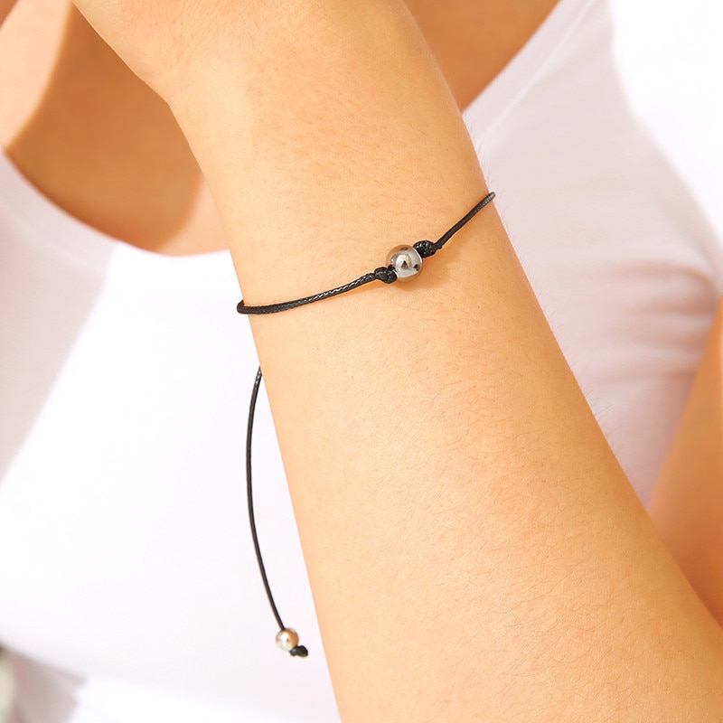 【DATA FROG Global MALL】（NEW）Pinky Promise Bracelets for Friend Long Distance Relationship Matching Adjustable Waterproof. 