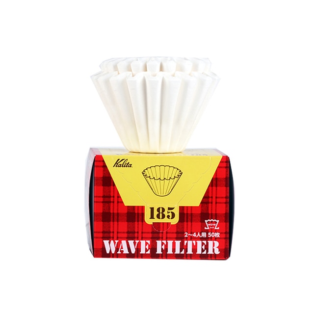Kalita Wave Paper Filter 50 Sheets Pour Over Coffee Filter 155# for 1 To 2 Cups/185# for 2-4 Cupsr 50p Hand Brew Paper Filters. 