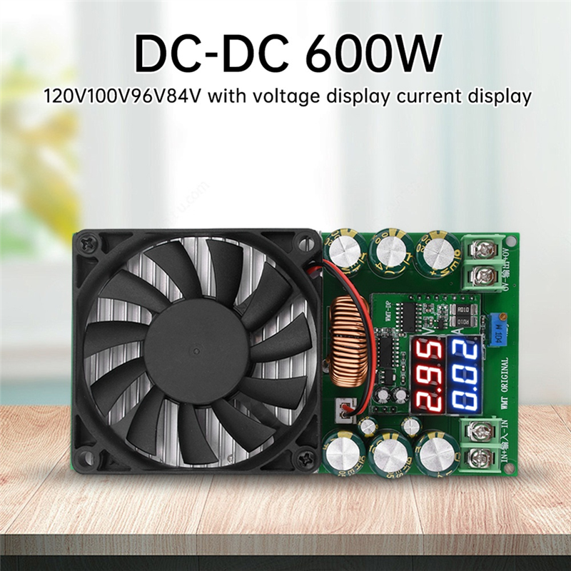 ARELENE 600W 30A DC-DC Buck Module CV CC Adjustable Buck Converter 120V 100V 96V 84V Display Solar LED Driver Power Supply. 
