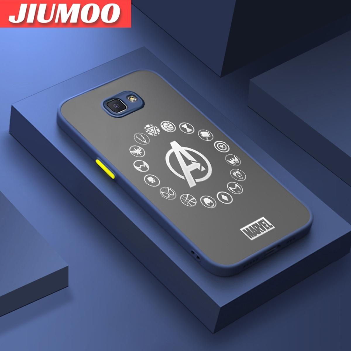 JIUMOO For Samsung J5 2015 Samsung J5008 Samsung J5009 Case Fashion Tide Brand Frosted Transparent Back Cover Lens Camera Protect Phone Case Silicone Edge Full Cover Casing Hard Cases