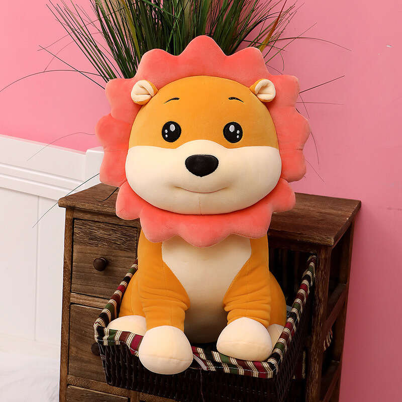 Sunflower Lion Plush Toy Huggable for Children for Kids