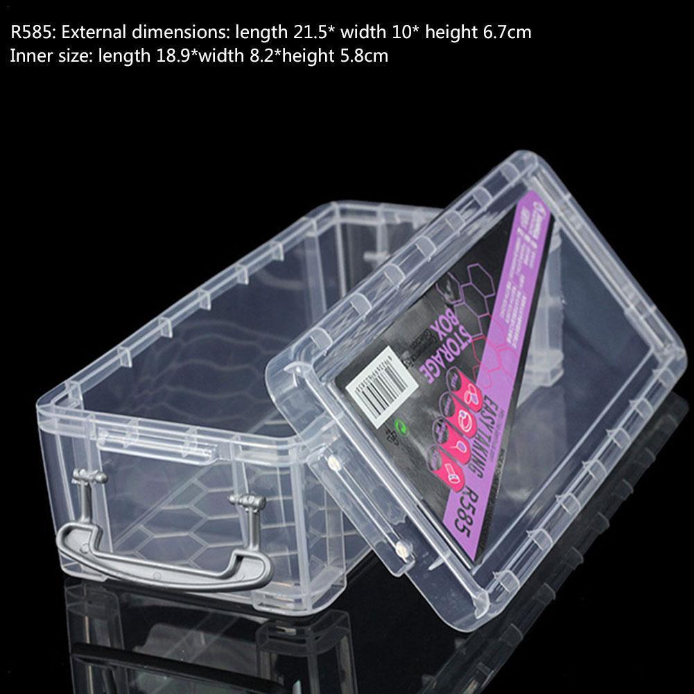 【happy one】Model Storage BoxTransparent Case Of Model Tools Wear-resistant Non-toxic ly Boxes. 