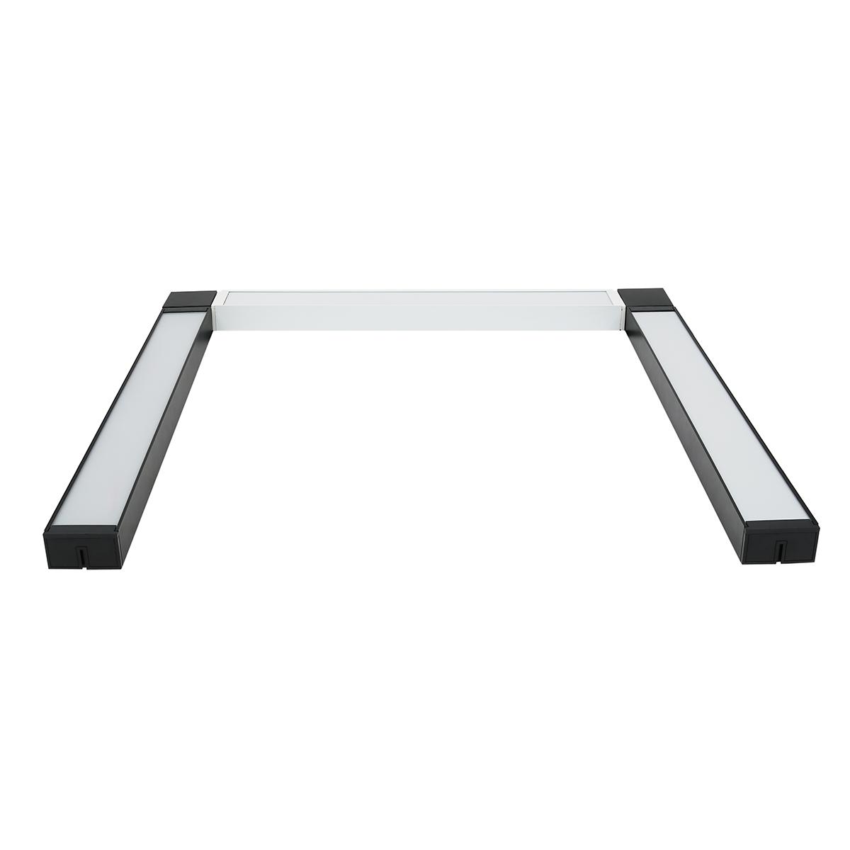 Smuxi Office LED Furniture Light Modern Linear Pendant Lamp Hanging Bar Droplight For Conference Room Study Home Decor Pure White - White shell white light. 