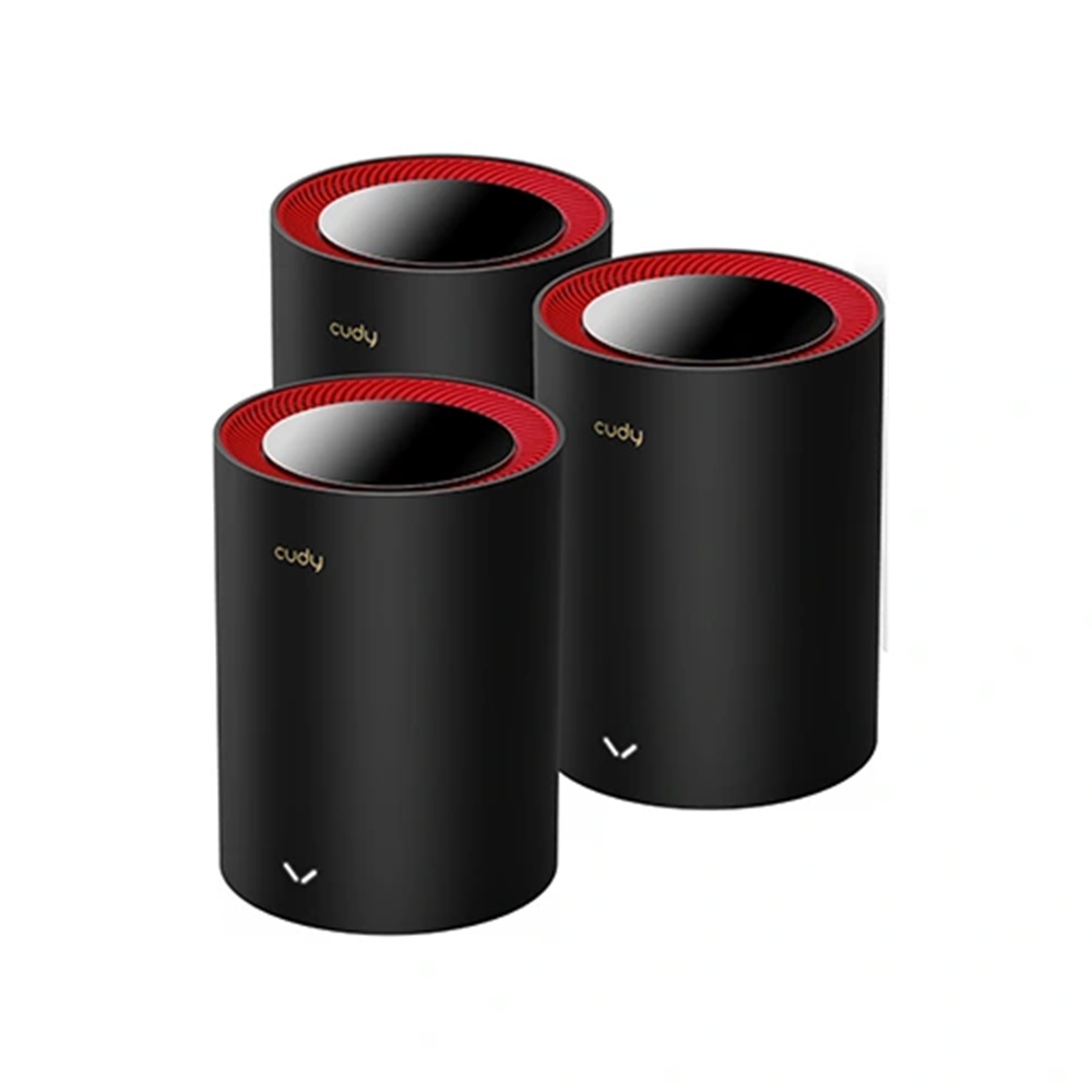 CUDY M3000 (3-Pack) AX3000 2.5G Dual Band Wi-Fi 6 Mesh System Router. 