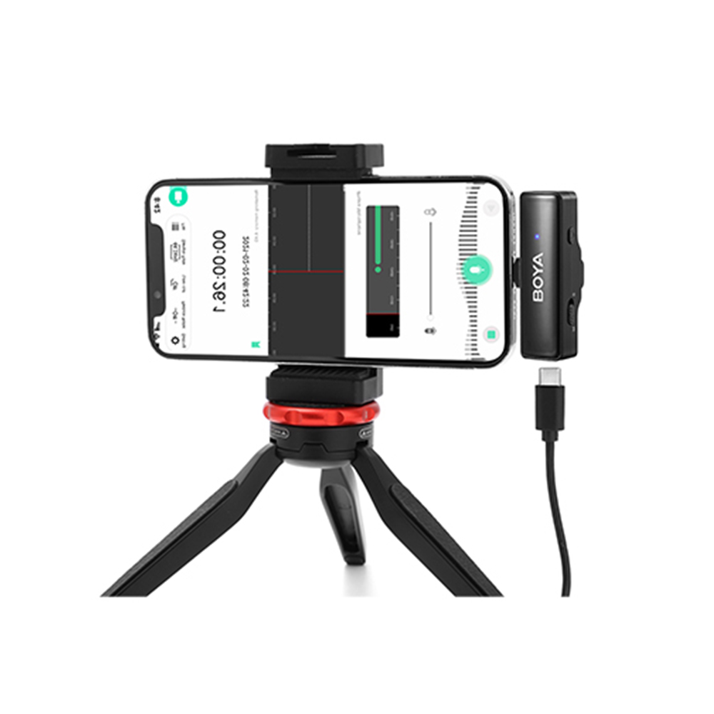 BOYA BOYALINK A1 All-In-One Design Wireless Microphone System - Fits All Scenarios - Ultra-Long Battery Life - Noise Reduction Function - Use While Charge - Dual-Channel Recording. 