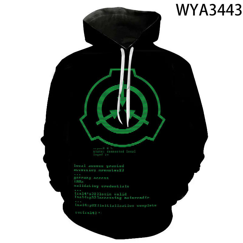 2020 SCP Foundation Secure Contain Protect Fan SCP Wiki Logo Inspired Hoodies Men Women Children 3D Print T-shirts Cool Pullover. 