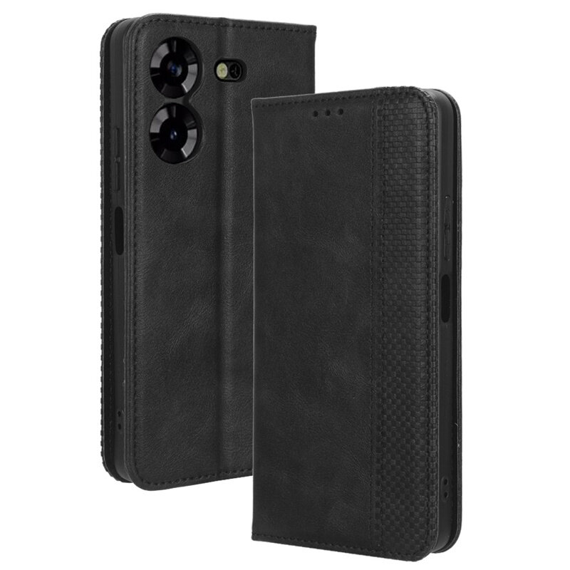 New Design Phone case Tecno Pova 5 Pro Back cover Vintage Wallet Back cover Flip Folio Card Slot Stand Cover