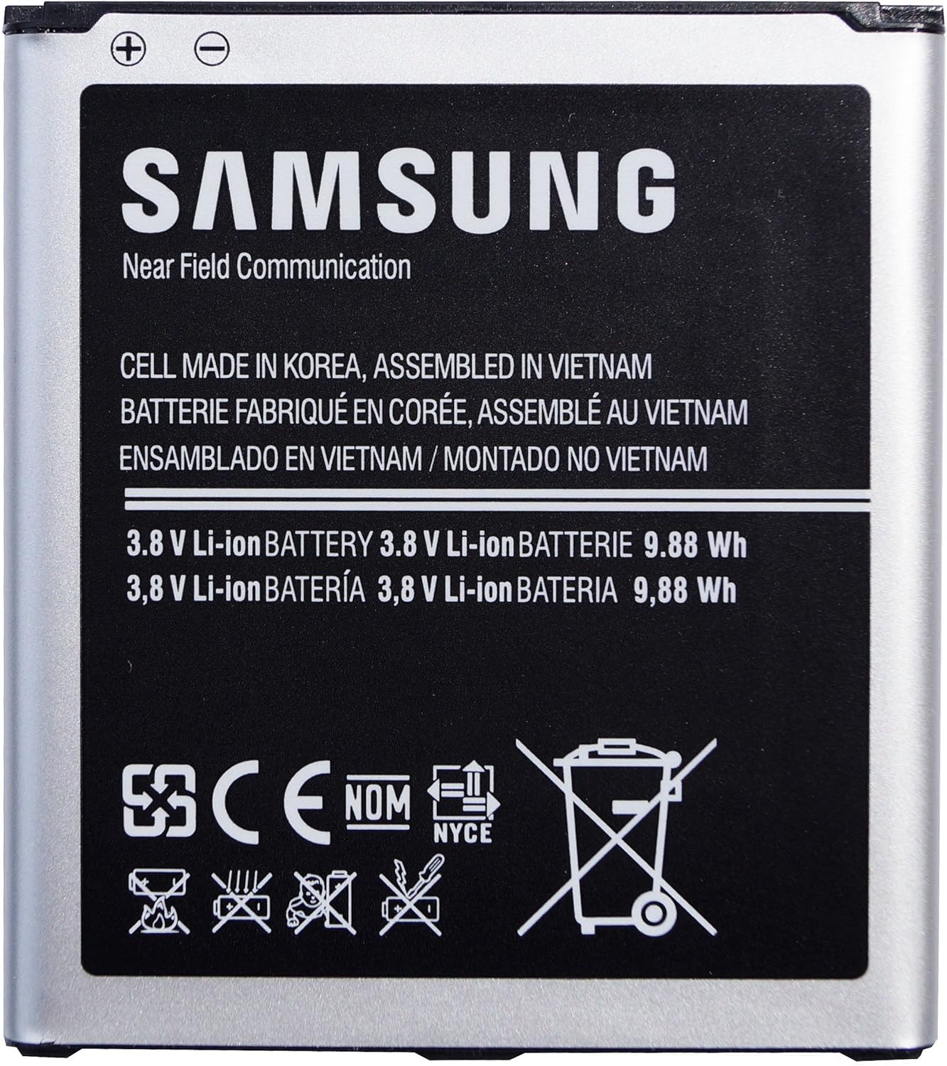 Samsung Galaxy S4 battery - i9500 i9505 B600BE 2600mAh 3.8V lithium-ion (battery 1). 