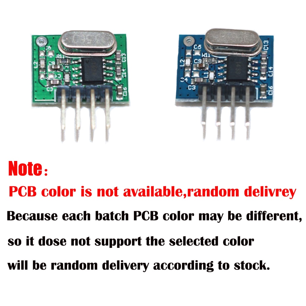 【Mary DAI Store】433 Mhz Superheterodyne Receiver and Transmitter Module Remote controls For Arduino uno Wireless module Diy. 